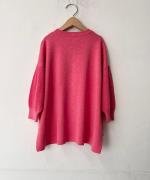 コットンミラノリブ　カーディガン